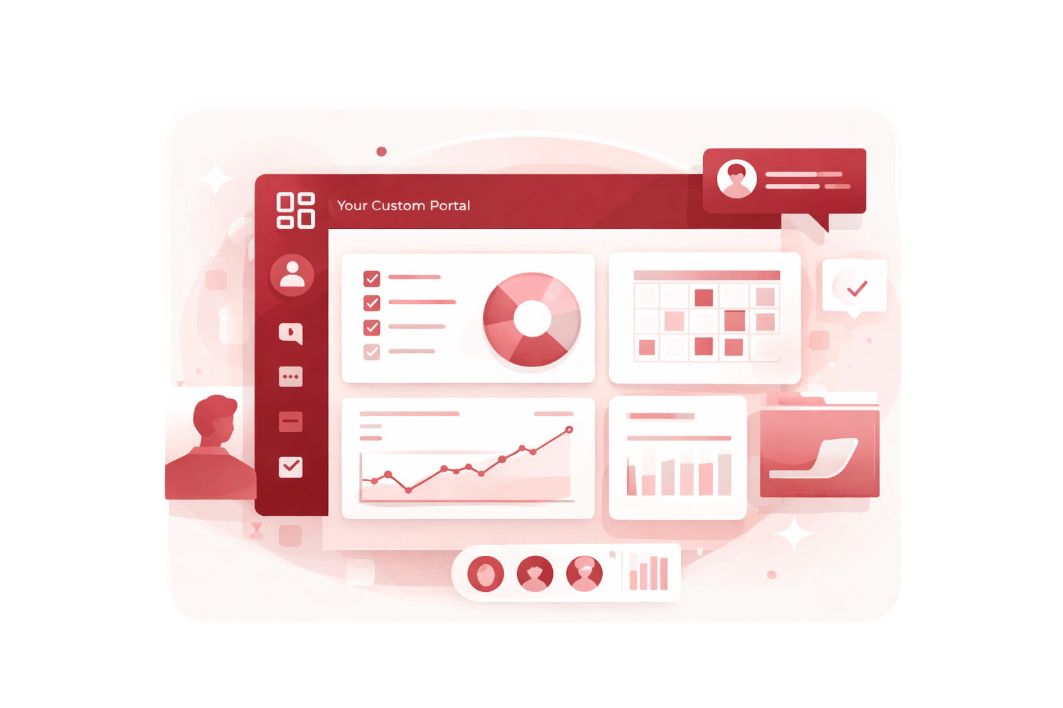 Custom Business Portal Dashboard